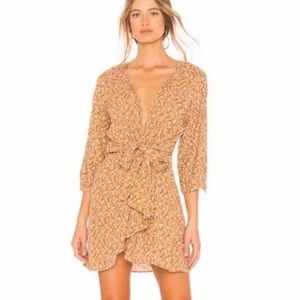 Free people clara wrap tunic dress